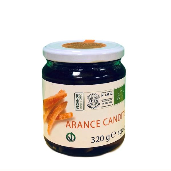 PEEL in BIO CANDIED ORANGE fillets in syrup confectionery specialty - BIO