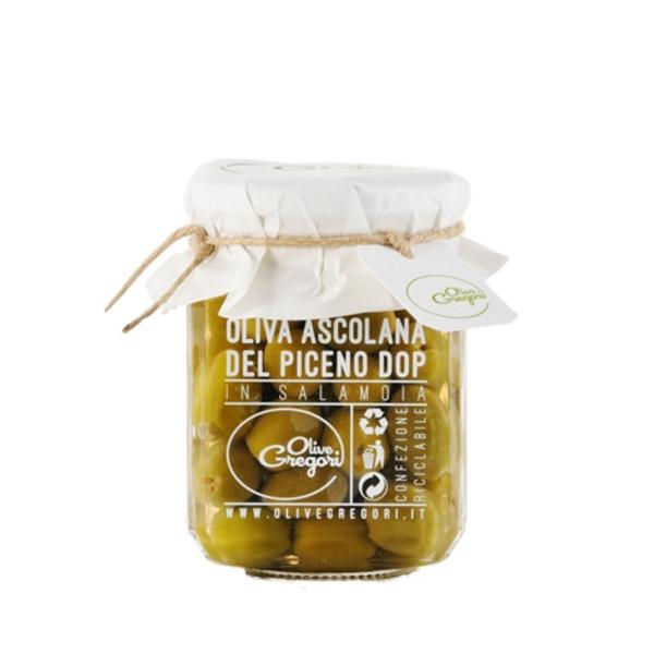 Olive in salamoia Gregori Oliva Ascolana del Piceno DOP eccellente
