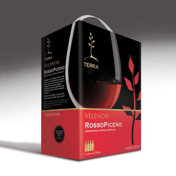 Bag in box italienische Rotwein Piceno DOC  Weingut Velenosi