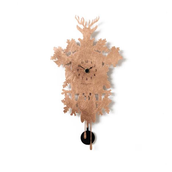 MIGNON covered with copper leaf  Small clock design