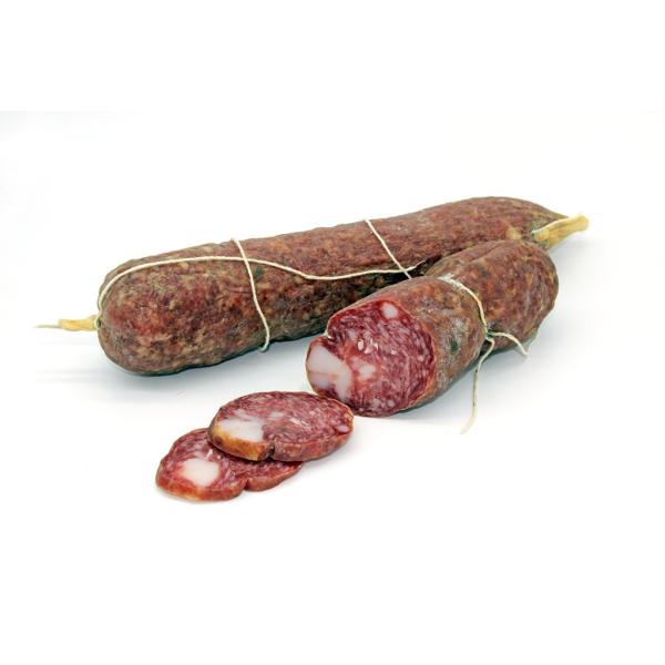 SALAME mit Schmalz Puzielli Typische italienische salami aus Schweineflei