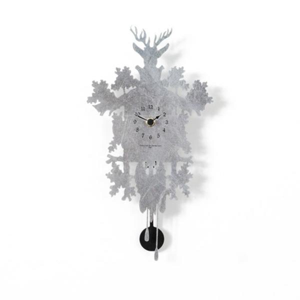 MIGNON covered with silver leaf  Small clock design